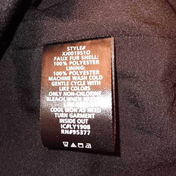 NWT Sanctuary Single Button Teddy Coat, Size L, Black - Picture 5 of 5